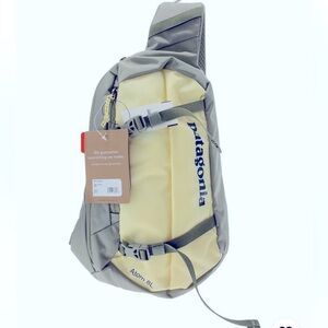 Patagonia Cream and Gray Atom Sling Backpack